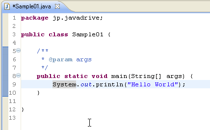 Javadocのホバー表示