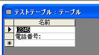 テキスト型の文字数の設定