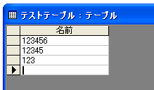 テキスト型の書式の設定