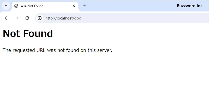 DirectoryIndexディレクティブで指定したファイルが存在しない場合(3)