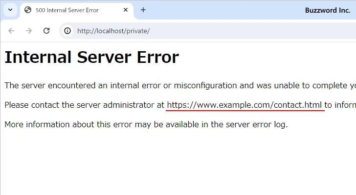 ServerAdminディレクティブの使い方(2)