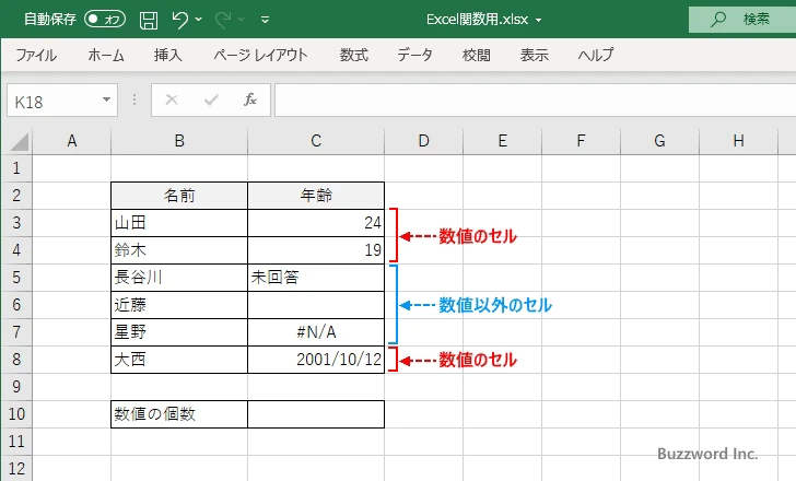 COUNT関数の定義(1)