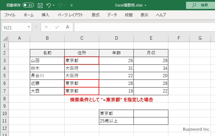 AVERAGEIF関数の解説(4)