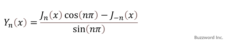 BESSELY関数のサンプル(1)