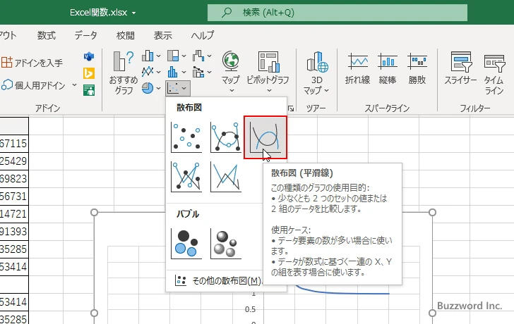 COTH関数を使ってハイパボリックコタンジェントのグラフを作成する(7)