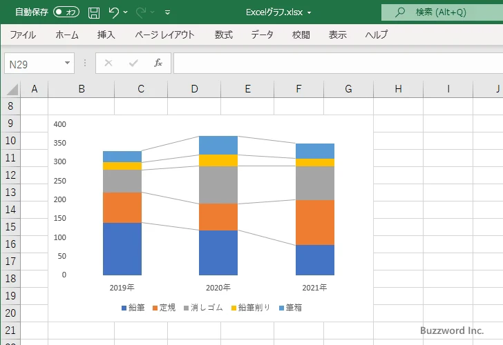 一部だけに区分線を表示する(1)