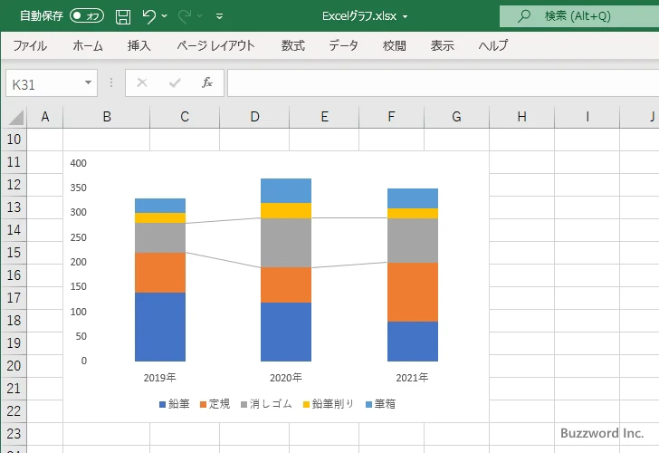 一部だけに区分線を表示する(2)