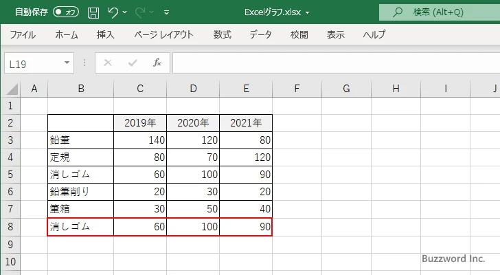一部だけに区分線を表示する(4)