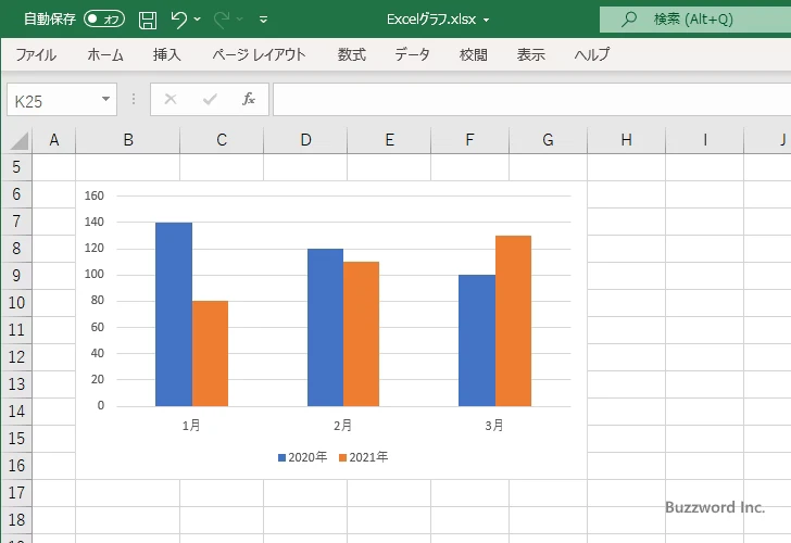 棒の重なり具合を設定する(7)
