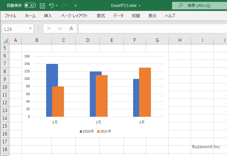 棒の重なり具合を設定する(8)