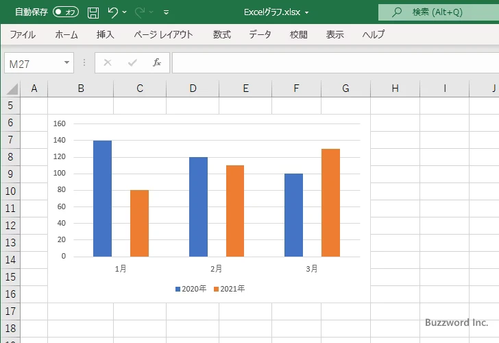 棒の重なり具合を設定する(9)
