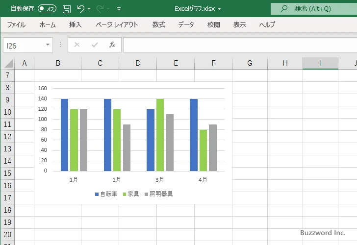 棒の枠線の色と幅を設定する(14)