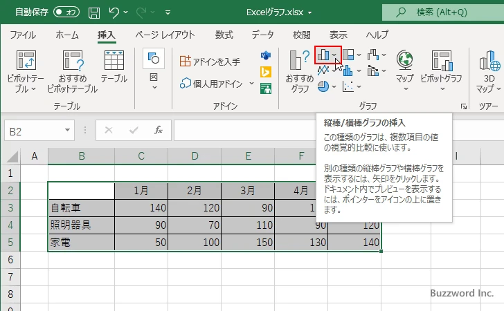 棒グラフを作成する(3)