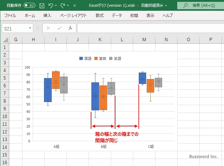 棒の間隔を設定する(6)