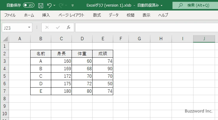 バブルチャートで円が表示される順番(1)