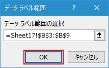 データラベルにセルの値を表示する(7)