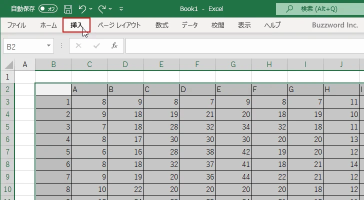 等高線グラフを作成する(4)
