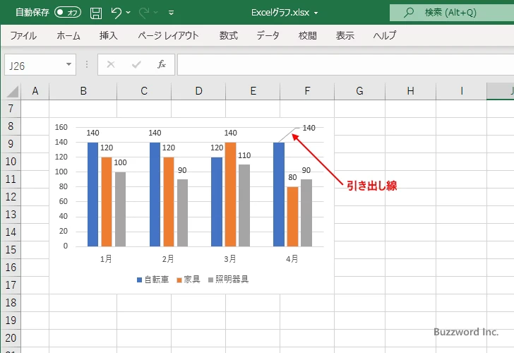 引き出し線の色と幅を設定する(1)