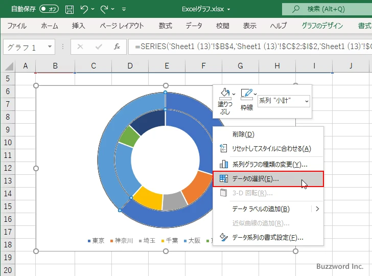 内側と外側のグラフを入れ替える(3)