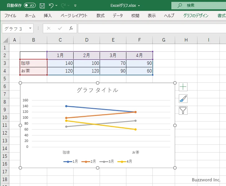 項目とデータ系列を入れ替える(6)