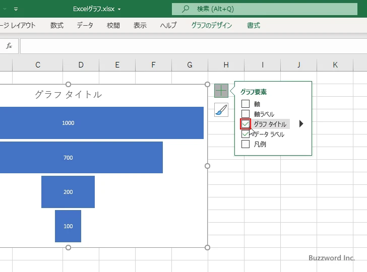 じょうごグラフに表示するグラフ要素を選択する(7)