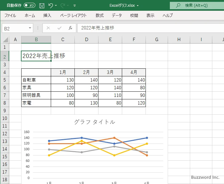 セルの値をタイトルに表示する(3)