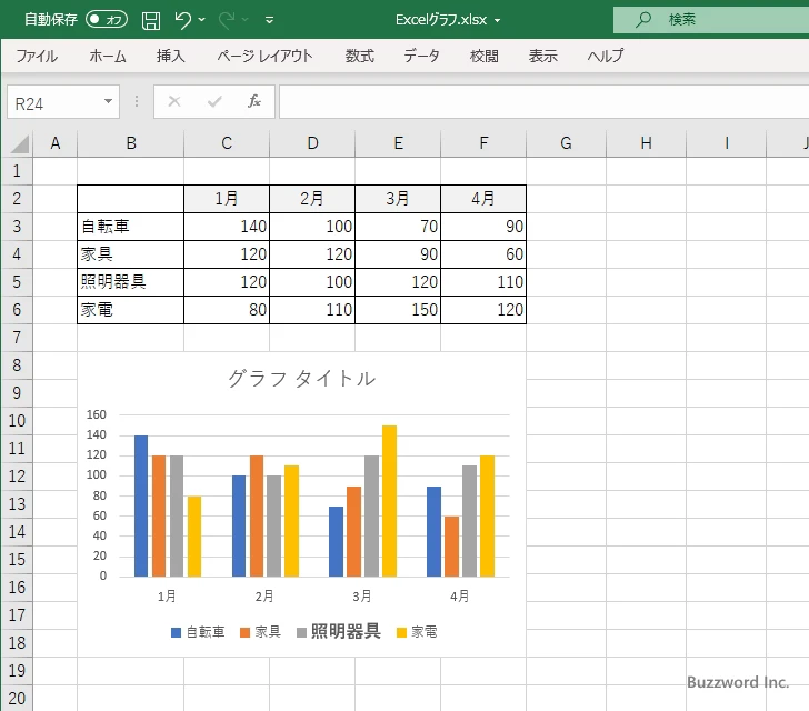 凡例全体のフォントを設定する(7)