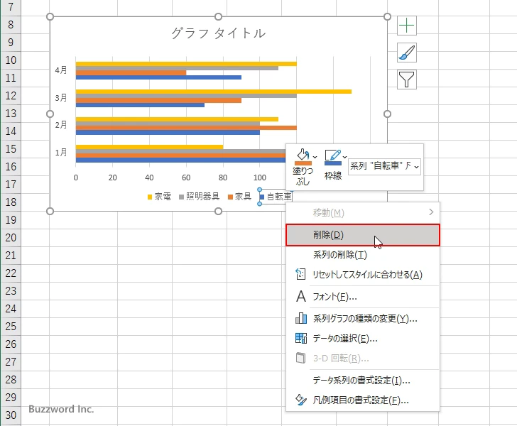凡例項目を削除する(3)