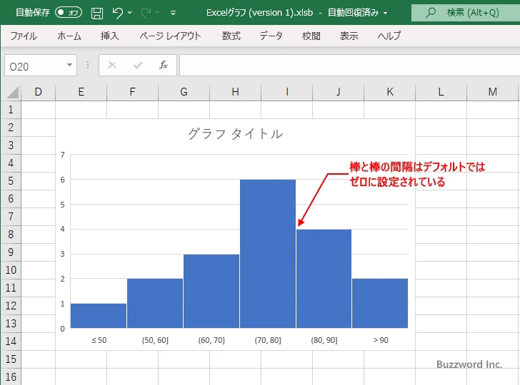 棒と棒の間隔を設定する(1)