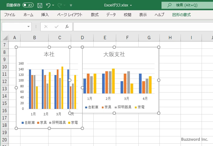 複数のグラフの配置を設定する(6)
