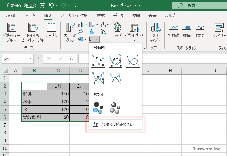 使用するグラフを選択する(6)