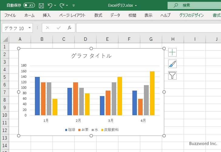 グラフのサイズをcm単位で指定する(1)