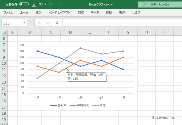 線の色を設定する(1)