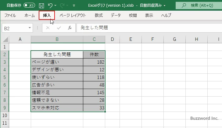 パレート図を作成する(2)