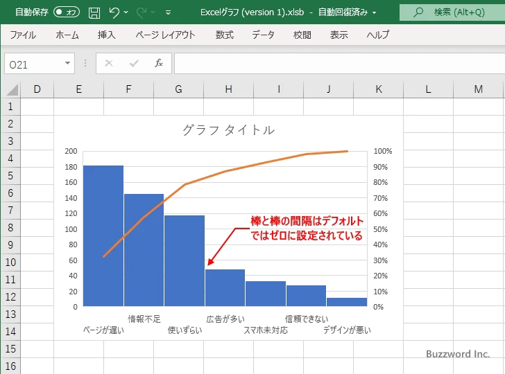 棒と棒の間隔を設定する(1)