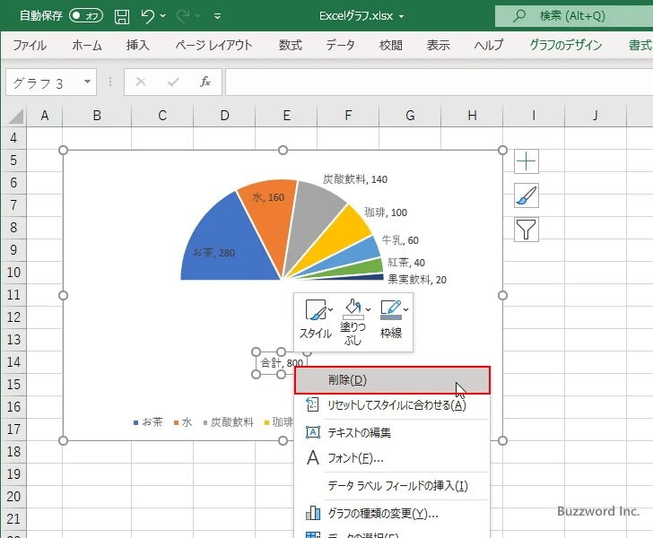 半円グラフの作成手順(29)