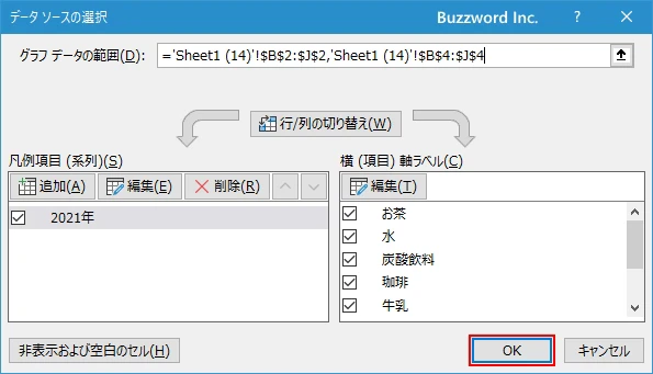半円グラフでパーセンテージを表示する(7)