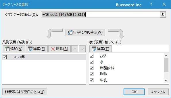 半円グラフの作成手順(5)