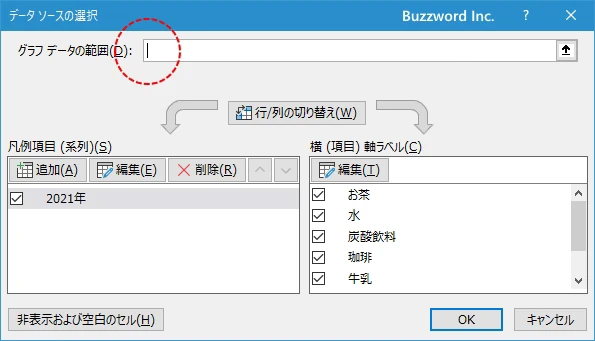 半円グラフの作成手順(6)