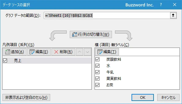 円グラフの項目を並び替える(4)