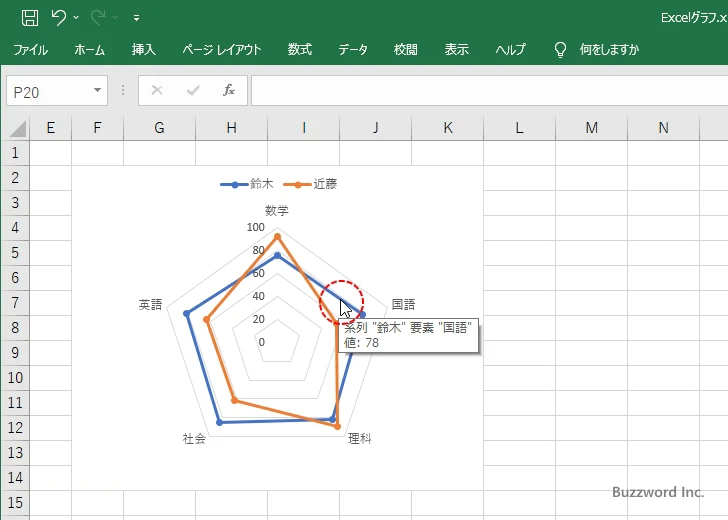 マーカーの種類やサイズを変更する(2)