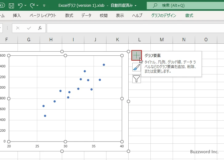 軸ラベルを表示する(1)