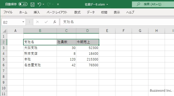 セルにスタイルを設定する(1)