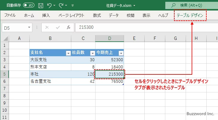 テーブルを解除する(1)