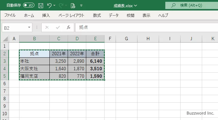 セルをリンク貼り付けする(1)