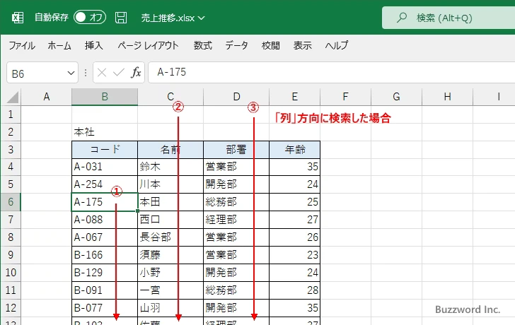 検索のオプションを設定する(6)