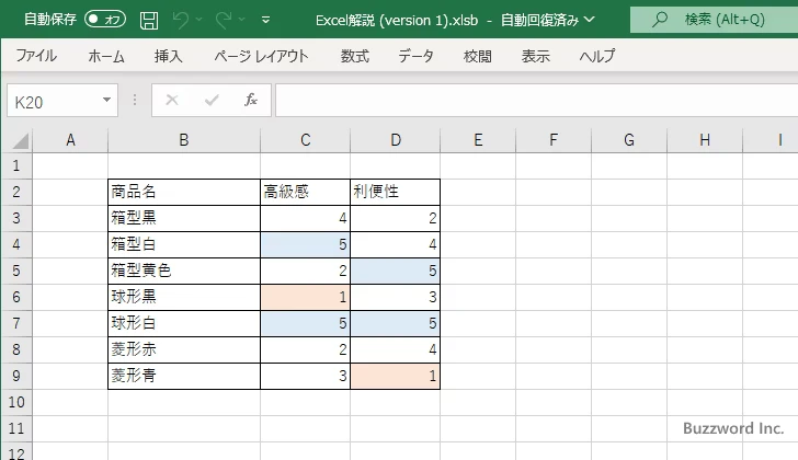 書式を残して条件付き書式を削除する(1)