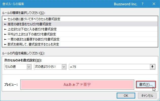 条件付き書式を編集する(10)