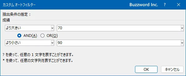 数値フィルター(4)