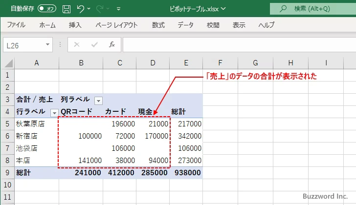 「値」の集計方法について(1)